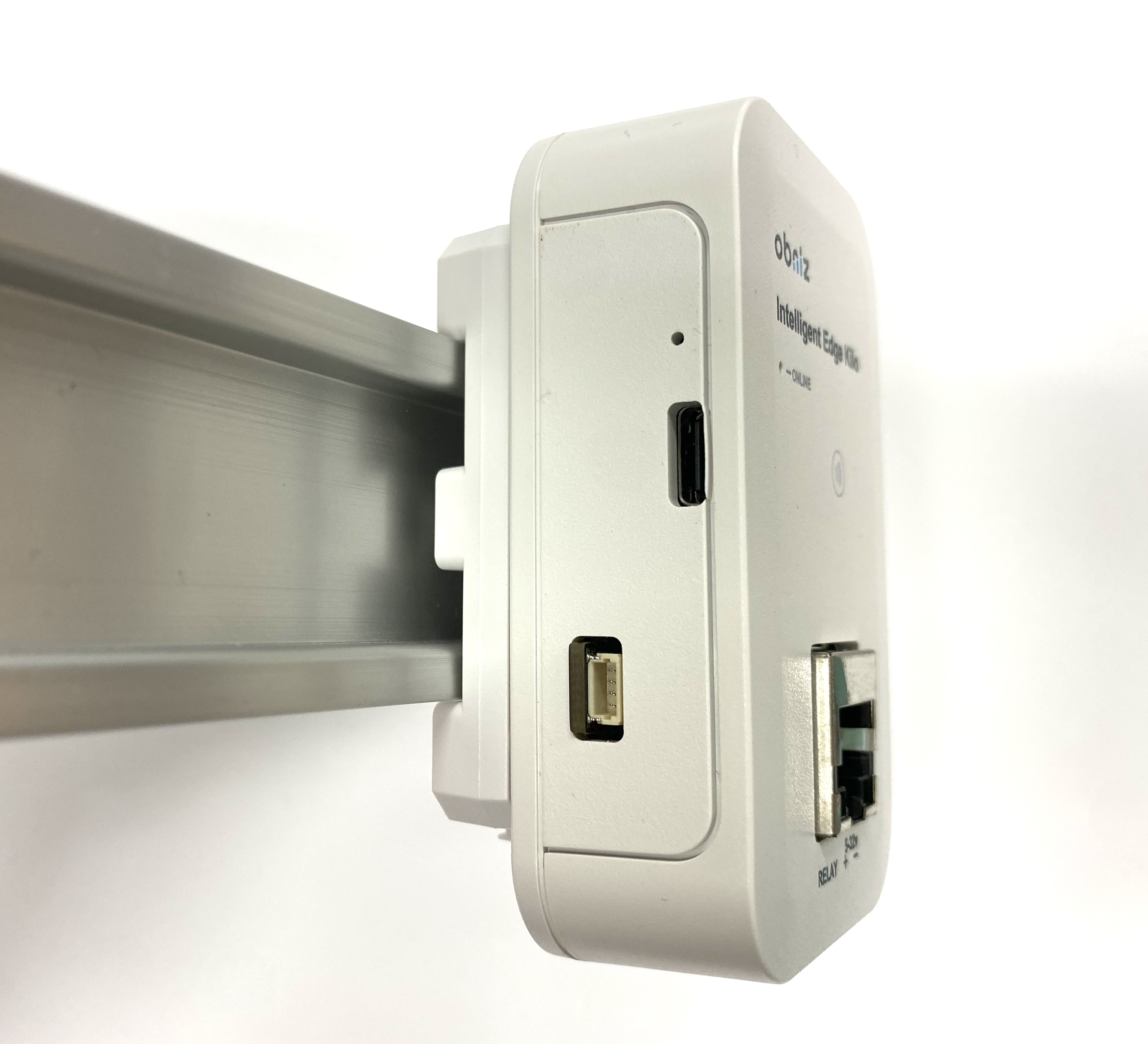 Steps for mounting on a DIN rail